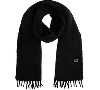 Tommy Jeans Écharpe Femme Heritage Solid Douce, Noir (Black), Taille Unique