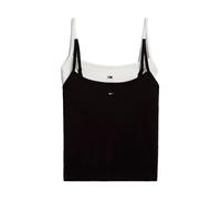 Tommy Jeans Essential Strap Sleeveless T-shirt 2 Units Noir S Femme