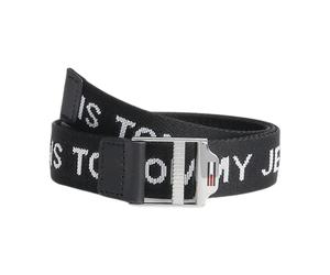 Tommy Jeans, Femme, Accessoires, Noir, Taille: 80 CM Ceinture Tissée Essentielle Noire