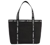 Tommy Jeans Femme Cabas Sac Essentials Moyen, Multicolore (Black), Taille Unique