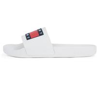 Tommy Jeans Femme Claquettes Flag Pool Slide Sandales de Bain, Blanc (Ecru), 39