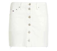 Tommy Jeans, Femme, Jupes, Blanc, Taille: W29 Izzie Button Thru Denim Mini Skirt