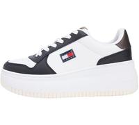 Tommy Jeans Femme Tjw Basket Flatform En0en02981 Bas, White (Ecru/Black), 37 EU