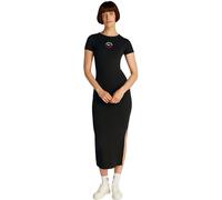Tommy Jeans Femme Tjw Bodycon Logo 2 Dress Dw0dw20384 Robe Moulante, Black (Black), S EU