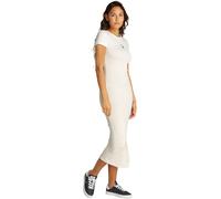 Tommy Jeans Femme Tjw Bodycon Logo 2 Dress Dw0dw20384 Robe Moulante, White (Ecru), XL EU