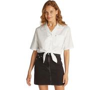 Tommy Jeans Femme Tjw CRP Linen Shirt Dw0dw20286 Chemise S/S, White (Ecru), XS EU