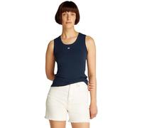 TOMMY JEANS Femme Tjw Essential Rib Tank Ext Dw0dw20673 Autres T-Shirts, Blue (Dark Night Navy), XL EU