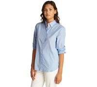 Tommy Jeans Femme Tjw Reg Pinstripe Poplin Shirt Dw0dw20290 Chemise L/S, White (Sugarplum Blue/Stripe), L EU