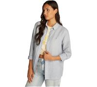 Tommy Jeans Femme Tjw RLX Linen Shirt Dw0dw20292 Chemise L/S, Blue (Colorado Blue/Stripe), XL EU