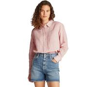 Tommy Jeans Femme Tjw RLX Linen Shirt Dw0dw20292 Chemise L/S, Pink (Precious Pink/Stripe), M EU