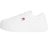 Tommy Jeans Femme Tjw Script Cupsole Flatform En0en02961 Bas, White (Ecru), 40 EU