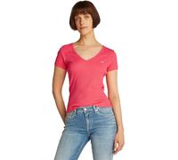 Tommy Jeans Femme Tjw Slim Essential Rib V Dw0dw17385 T-Shirt S/S, Red (Amour), XS EU