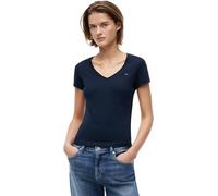 Tommy Jeans Femme Tjw Slim V-Neck Tee Dw0dw20458 T-Shirt S/S, Blue (Dark Night Navy), L EU