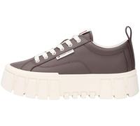 Tommy Jeans Femme Tjw Vulc Flatform Leather En0En03008 Bas, Brown (Black Walnut), 39 EU