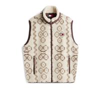 Tommy Jeans Gilet écru / marron / noisette / rouge, Taille M