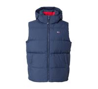 Tommy Jeans Veste sans Manches Homme Essential Down Vest avec Capuche, Bleu (Dark Night Navy), S
