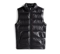 Tommy Jeans Veste sans Manches Femme Slim Zip Print Down avec Col Montant, Noir (Black), S