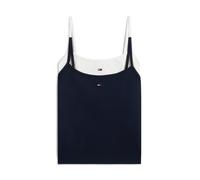 Tommy Jeans Haut 'ESSENTIAL' bleu marine / blanc, Taille S