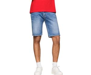 Tommy Jeans Herren Jeans Shorts mit Stretch, Blau (Denim Medium), 29W