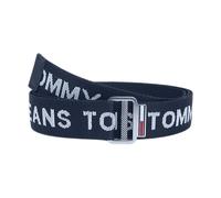Tommy Jeans, Homme, Accessoires, Bleu, Taille: 90 CM Ceinture de style streetwear avec logo répété