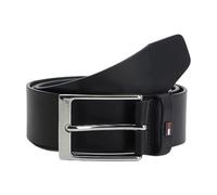Tommy Jeans, Homme, Accessoires, Noir, Taille: 90 CM Ceinture en cuir ajustable noire