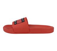 Tommy Jeans Homme Claquettes Pool Slide Sandales de Bain, Rouge (deep Crimson), 44
