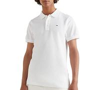 Tommy Jeans Homme Original Fine Pique Polo, Blanc (Classic White 100), S EU