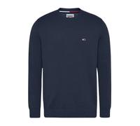 Tommy Jeans, Homme, Pulls, Bleu, Taille: L Pull Essentiel en Coton avec Patch Drapeau