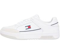Tommy Jeans Baskets basses TJM Cupsole Leather Bleu foncé / Rouge / Blanc / Blanc cassé Taille 45