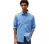 Tommy Jeans Homme TJM Essnt Poplin Reg Shirt Ext Dm0dm21693 Chemise L/S, Blue (Copenhagen Blue Medium Check), S EU