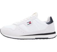 Tommy Jeans Homme TJM Eva Runner Leather Em0em01690 Bas, White (Ecru/Black), 45 EU