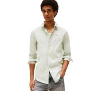 Tommy Jeans Homme TJM Original Stretch Shirt Dm0dm04405 Chemise L/S, Green (Misty Sage), M EU