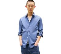 Tommy Jeans Homme TJM Original Stretch Shirt Dm0dm04405 Chemise L/S, Grey (Blue Moment), L EU