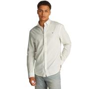 Tommy Jeans Homme TJM Reg Linen Blend Shirt Ext Dm0dm20875 Chemise L/S, White (Ecru), XL EU