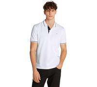 Tommy Jeans Homme TJM Reg Tipped Dm0dm20745 Polo S/S, White (Ecru), M EU