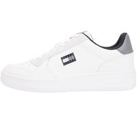 Tommy Jeans Homme TJM Retro Basket Em0em01681 Bas, White (Ecru/Zinc Grey), 44.5 EU