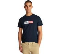 Tommy Jeans Homme TJM Slim Entry Graphic Tee Ext Dm0dm20365 T-Shirt S/S, Blue (Dark Night Navy), XXL