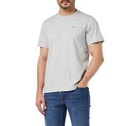 Tommy Jeans Homme Tjm Slim Jersey Neck Ext Dm0dm09598 Hauts En Tricot À Manches Courtes, Gris (Lt Grey Htr), XXL EU