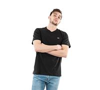 Tommy Jeans Homme Tjm Slim Jersey Neck Ext Dm0dm09598 Hauts En Tricot À Manches Courtes, Noir (Black), XL EU