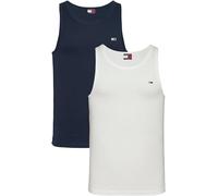 Tommy Jeans Homme TJM Xslim 2pck Rib Tank Ext Dm0dm20769 Autres T-Shirts, Multi (Ecru/Dark Night Navy), XXL EU