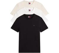 Tommy Jeans Homme TJM Xslim 3 Pack Tee Dm0dm21579 T-Shirt S/S, Multi (Ecru/Desert Sand Dune/Black), XL EU