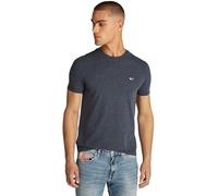 T-shirt - TOMMY JEANS - Col Rond - Manches Courtes - Couleur Marine - Coupe Droite L