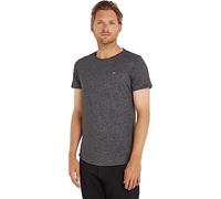 Tommy Jeans Homme Tjm Xslim Jaspe Neck Ext Dm0dm09586 Hauts En Tricot À Manches Courtes, Noir (Black), S EU