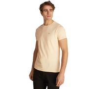 Tommy Jeans Homme TJM Xslim Jersey Tee Dm0dm04411 T-Shirt S/S, Yellow (Custard Cream), XXS EU