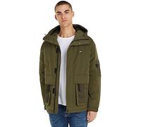 Tommy Jeans Homme Veste Tech Mi-Saison, Vert (Drab Olive Green), M