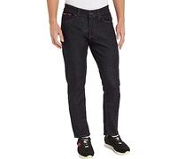Tommy Jeans Jean Homme Scanton Slim Stretch, Noir (Rinse), 34W / 32L