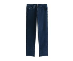Tommy Jeans Jean 'Scanton Flag Embroidery Slim' bleu foncé, Taille 34 Longueur 34
