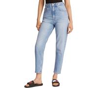 Tommy Jeans Jeans Mom Taille Haute pour Femme, Denim (Denim Clair), 34W / 28L