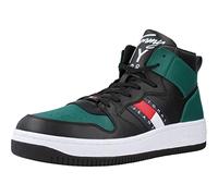 Tommy Jeans Leather Mid Cut Basket Noir 42