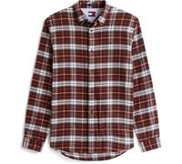 Tommy Jeans Men's Tj Flannel Long-Sleeve Patterned Shirt Brun riche L Male